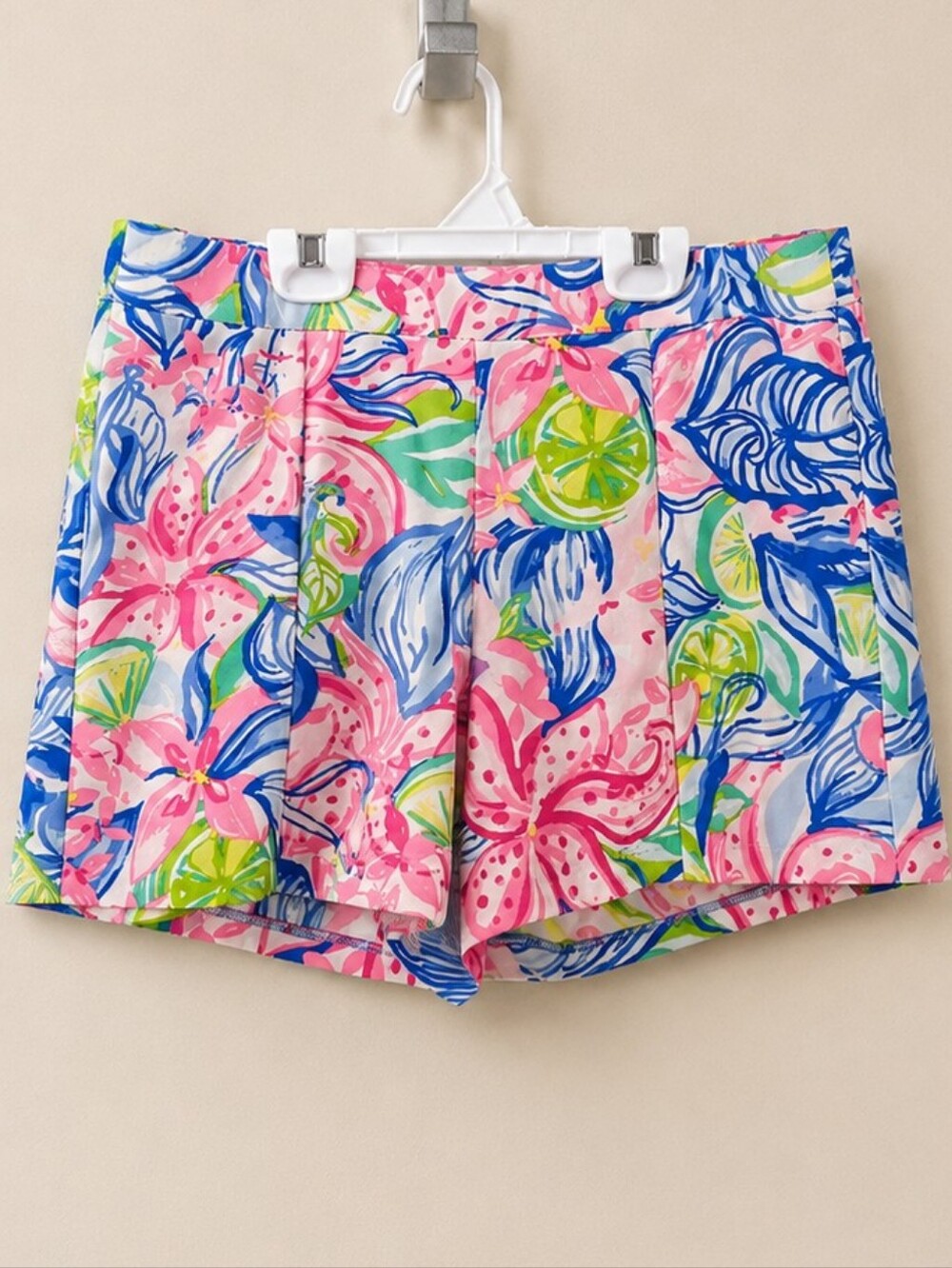 Lilly Pulitzer Callahan Shorts | Size 6 | EUC | Pink Blue Tropical Print